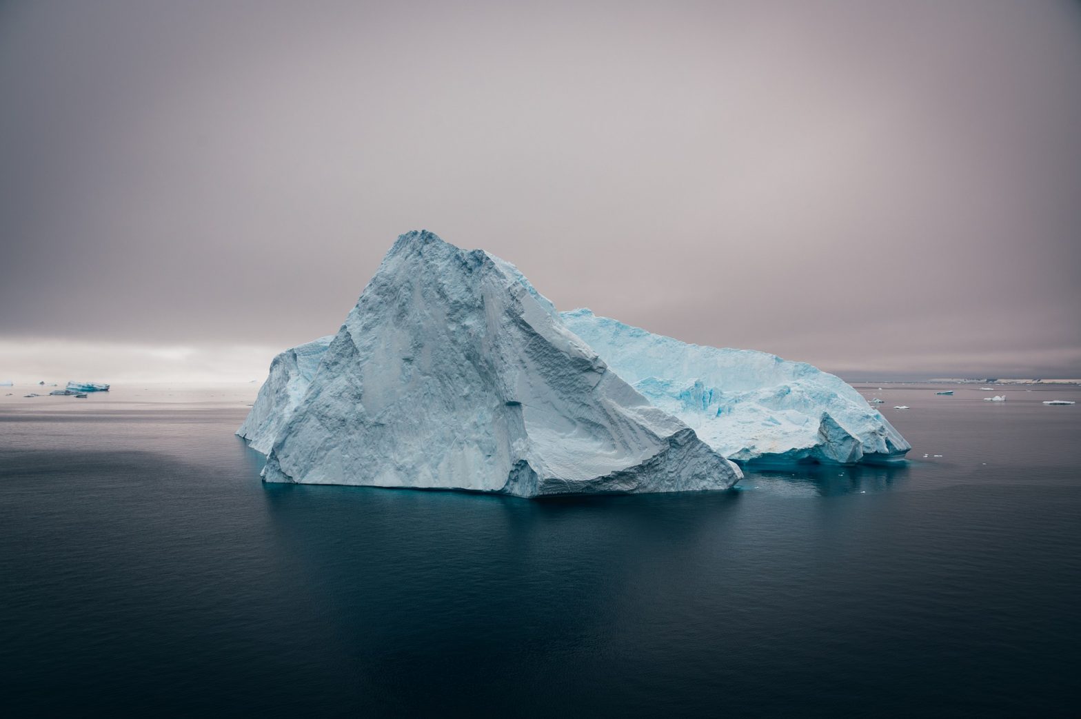 Decorative image of an iceberg